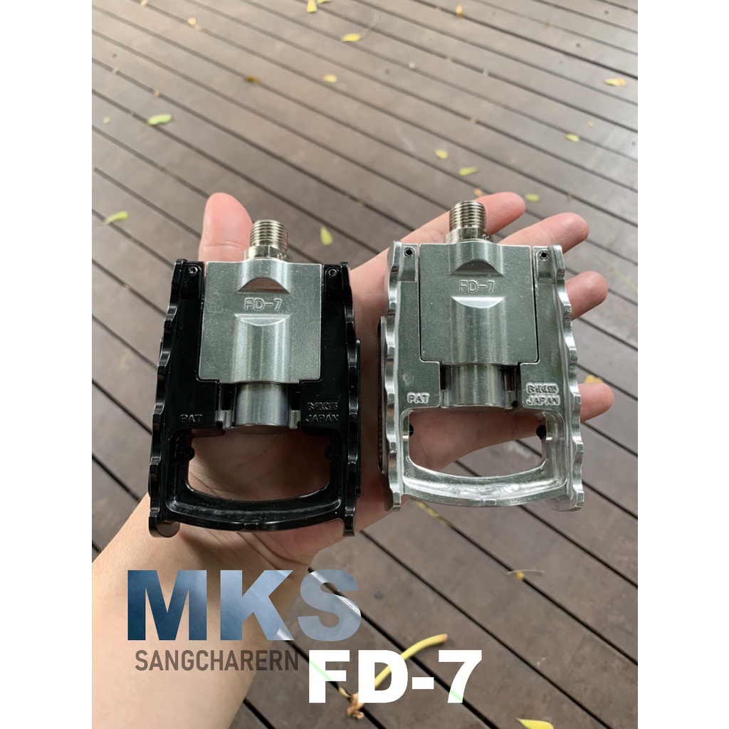 บันไดสำหรับจักรยานพับ  MKS FD-7 Made in Japan สะดวก คุณภาพสูง สีเงิน สีดำ