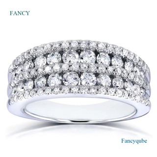 Fancy ขายดีที่สุด แหวนหมั้นแฟชั่น ประดับเพชร เพทาย ทรงกลม สไตล์ยุโรป และอเมริกา