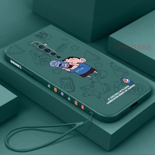 เคส OPPO Reno2 F Reno 2F Reno 2 F 10X Zoom tpu ซิลิโคนเหลว LBXX ขอบตรง นิ่ม
