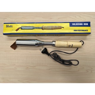 winton หัวแร้งแช่ปากงอ ( 150w , 200w , 300w 500w. ) winton Soldering Iron หัวแร้งไฟฟ้าปากแบน หัวงอ ด้ามไม้ สีธรรมชาติ