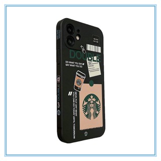 เคสi6sพลัส เคส iPhone11 case เคสfor iPhone 14 13 12 11 pro max XS 7P/8Plus สตาร์บัคส์ แมคโดนัลด์ แถบข้าง เคสไอโฟน ซิลิโคนนิ่มขอบตรง เคสไอโฟน11 12promax เคสไอโฟน7พลัส เคสไอโฟน14PROMAX