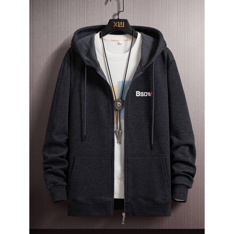 เสื้อแจ็คเก็ตแขนยาวมีซิป ลายใหม่ยอดฮิตเกาหลี เสื้อกันหนาวแขนยาวผ้าดีใส่สบาย 5สี 5ไซส