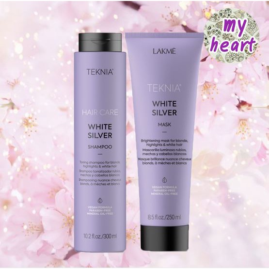 Lakme White Silver Shampoo/Mask แชมพู มาส์ สำหรับผมสีบลอนด์ ผมทำไฮไลท์ และผมขาว ช่วยลบล้างเม็ดสีเหลืองบนผมไฮไลท์