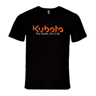 2022ใหม่ Kubota รถแทรกเตอร์บริษัทโลโก้ Tee สีดำสีขาวบุรุษเสื้อยืด S ถึง2Xl