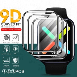 ฟิล์มกันรอยหน้าจอ แบบเต็มจอ 3D สําหรับ Oppo watch 2 41 มม. 42 มม. 46 มม. ฟิล์มกันรอยหน้าจอสมาร์ทวอทช์ ไม่ใช่กระจก สําหรับ Oppo Free Band 2 watch 3