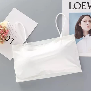[ส่งจากไทย] 𝙎𝙩𝙪𝙙𝙞𝙤𝘽𝙧𝙖 #bra-059 บราเกาะอกสายเดี่ยวไร้ขอบ มีฟองน้ำเสริม