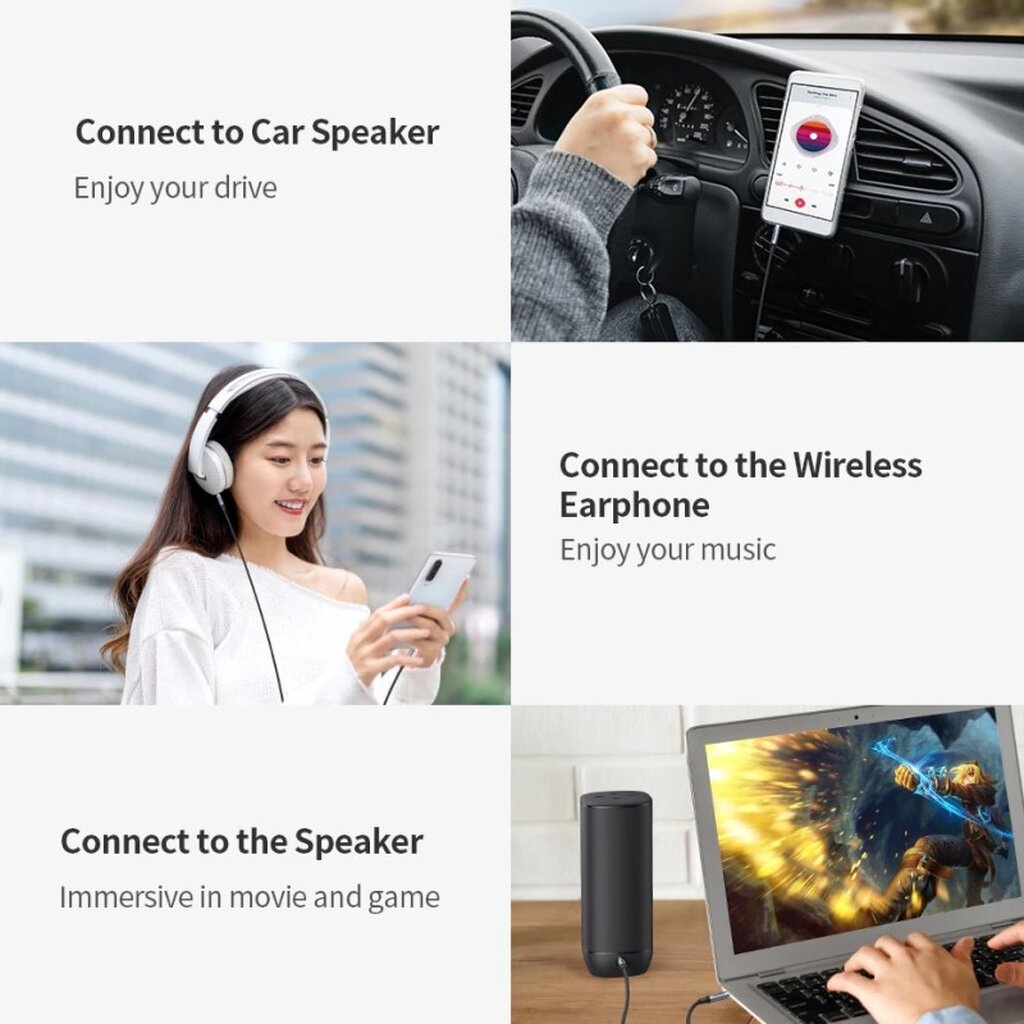 UGREEN (AV183) 3.5 to 3.5 Audio Cable Aux 4 pole Cable