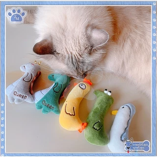 ตุ๊กตาแคทนิป มีแคทนิปในตัว ของเล่นแมว/กัญชาแมว หลากหลายรุ่นให้เลือก บรรจุมาในตุ๊กตา แก๊งค์น้องคอยาว สุดคิ้วท์