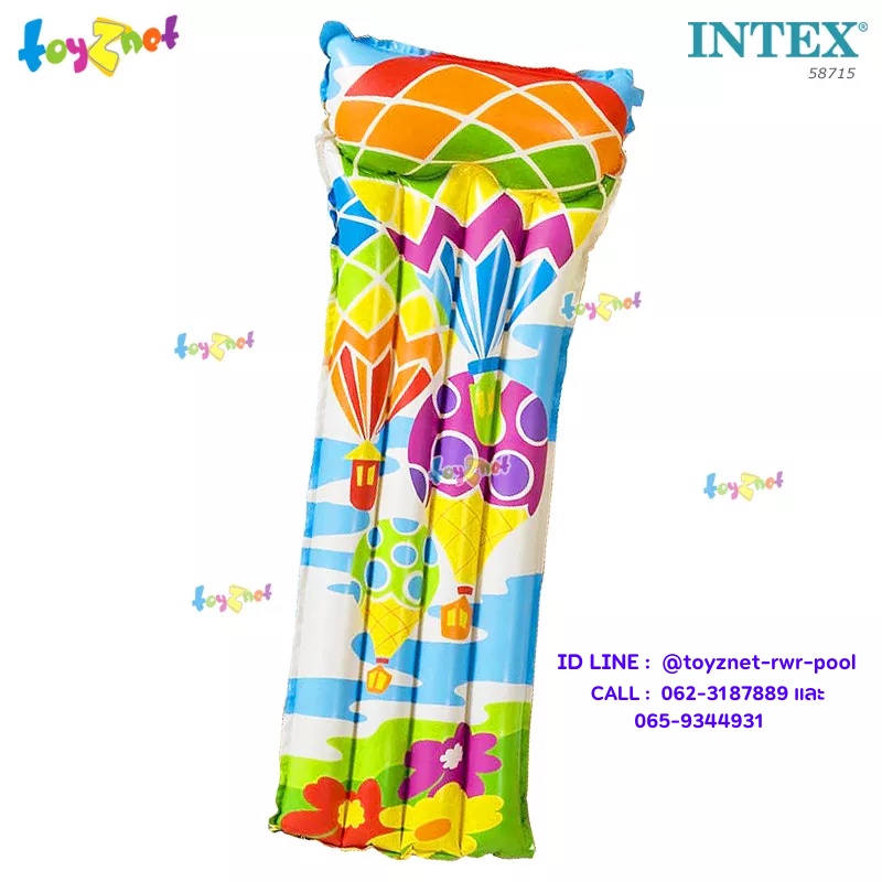 Intex แพยางเดอลุกซ์ 1.83x76 ม. ลายแอร์บอลลูน รุ่น 58715