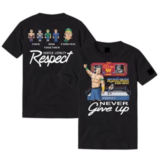 John Cena 20 Years Never Give Up T-Shirt เสื้อยืด เสื้อมวยปล้ำ เก็บเงินปลายทางได้