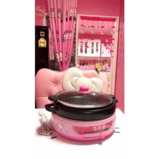 กะทะไฟฟ้าหม้อสุกี้และบาบิคิวคิตตี้ Hello kitty multicooker