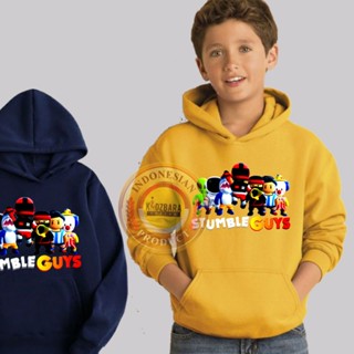 เสื้อกันหนาว มีฮู้ด ลายเกม STUMBLE GUYS สําหรับเด็ก