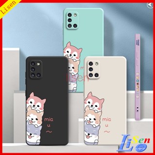 【พร้อมสายคล้อง】เคส Samsung A31 A51 A71 M51 A50 A50S A30S A70 A750 A7 2018 เคสโทรศัพท์มือถือ ลายสุนัขน่ารัก สําหรับ GG