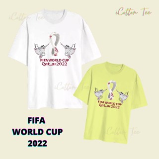 เสื้อยืดผ้าฝ้าย Fifa Wolrd Cup Qatar 2022 สําหรับผู้ชาย และผู้หญิง