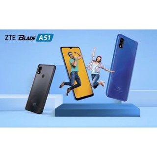 ZTE Blade A51 จอ 6.5 " RAM 3GB ROM 64GB กล้องหน้า 5MP กล้องหลัง 13MP แบต 3200 mah เครื่องศูนย์ไทยแท้ ประกัน 1 ปี