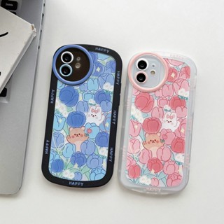 for Samsung A33 A53 A73 A23 A13 A12 A03s M33 A11 M111 A02s A72 A52 A51 A32 A20s A10 A20 A30 A50 A30s M10 M12 Flower Bear Soft Case with Camera Lens Protection Full Cover| BCD011