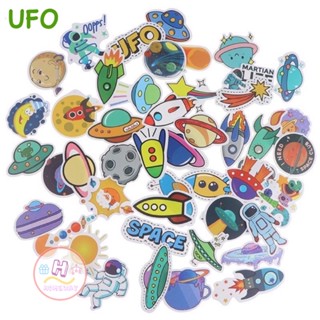 Sticker สติ๊กเกอร์ UFO H 71 ยูเอฟโอ 50ชิ้น จานบิน อวกาศ นาซ่า นาซา นักบินอวกาศ นักบิน NASA ยานอวกาศ จานบิน ต่างดาว ดาว