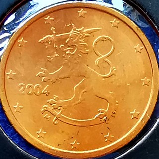 เหรียญ​ยูโร​ ฟินแลนด์​ Finland, 1 Euro Cent,​ไม่​ผ่าน​ใช้​ UNC, #​2340T