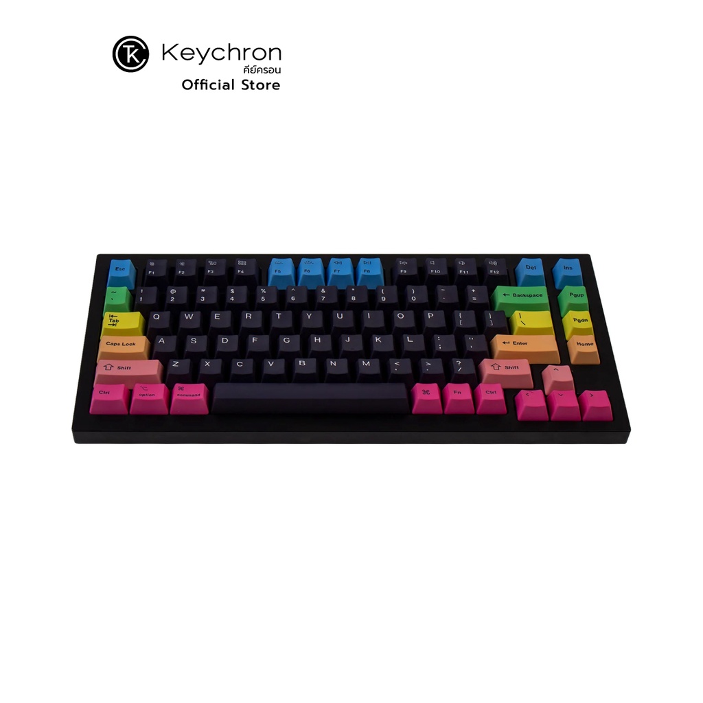 [JM50] Keychron Keycap Set PBT OEM Profile Dye-Sub  - Rainbow ENG ปุ่มคีย์แคปอังกฤษ สำหรับคีย์บอร์ดร