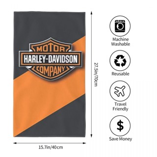 Harley-davidson (14) ผ้าขนหนู ทรงสี่เหลี่ยม ขนาด 70x40 ซม. สําหรับเล่นกีฬา โยคะ วิ่ง ฟิตเนส กลางแจ้ง