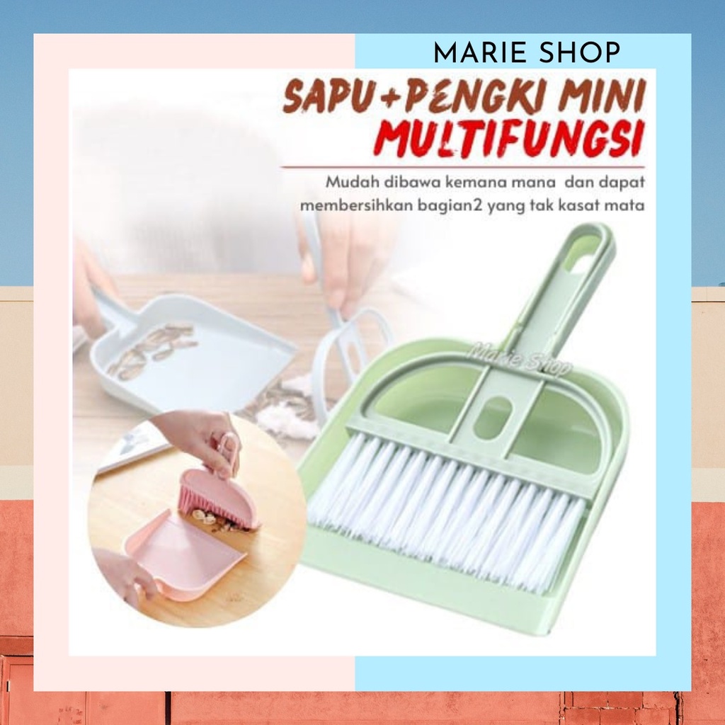 MINI BROOM SET MULTIPURPOSE MINI BROOM DUSTPAN SET - รถ DUST BROOM KEYBORD บ้านเฟอร์นิเจอร์ - MINI B