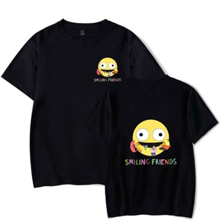 เสื้อผ้าผชWawni เสื้อยืด ลาย Smiling Friends ไม่ซ้ําใครS-5XL