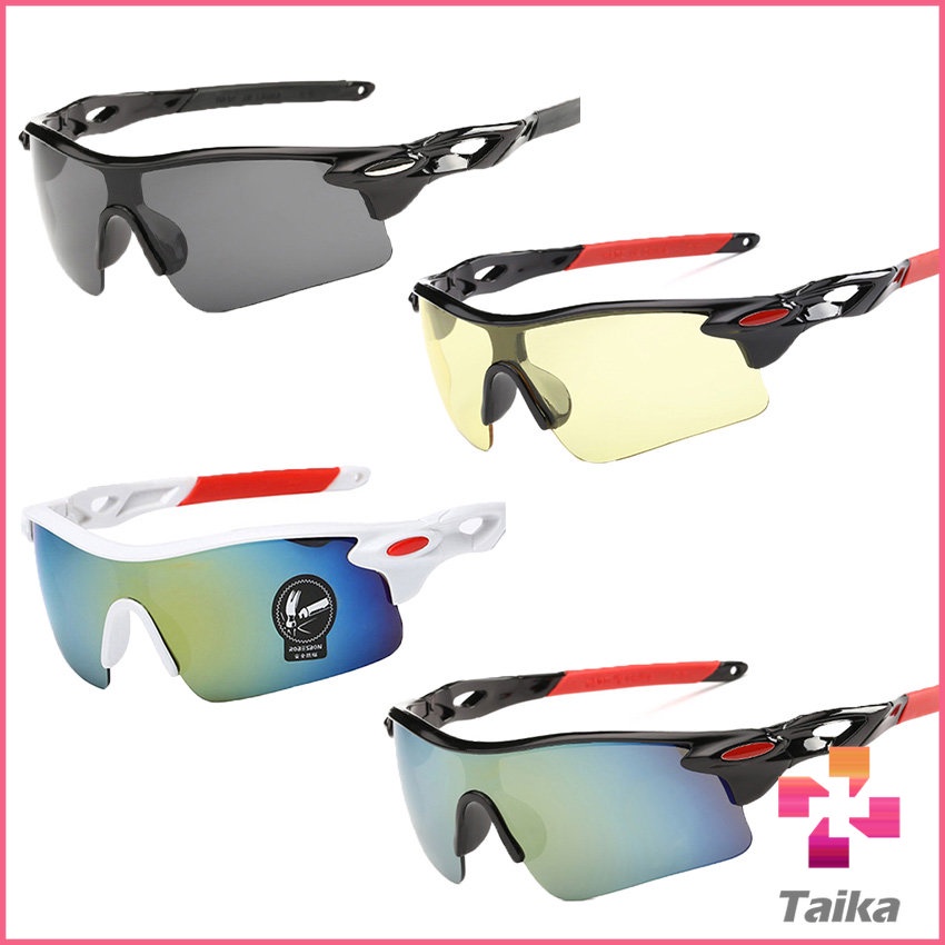 Taika แว่นตา เลนส์ ปรอท กันแดด กันยูวี สําหรับเล่นกีฬากลางแจ้ง sports glasses