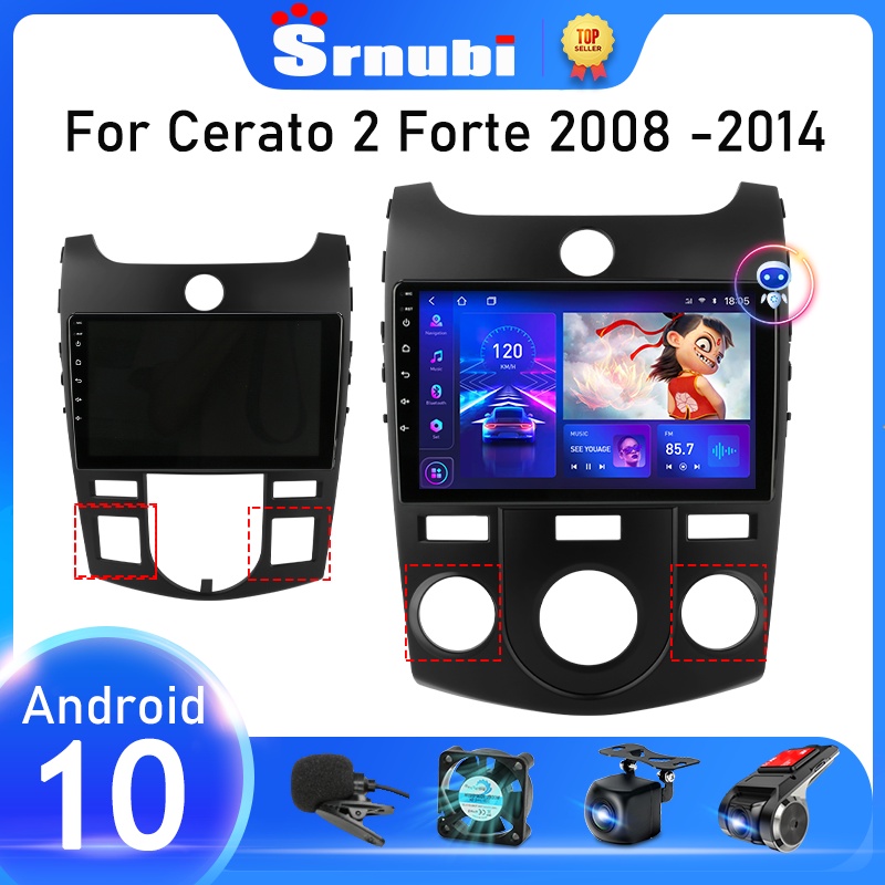 Srnubi 2 Din Android 10 Car Radio for KIA Forte Cerato 2 TD 2008 - 2013 Multimedia Player Navigation GPS 2din Carplay St