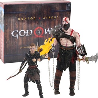 Neca God of War Kratos Atreus Ultimate Game Collection 1/10 Action Figure 2 Pack 18 cm