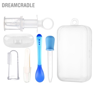 Dreamcradle 5 ชิ้น / เซต ยา ป้อนยา อุณหภูมิ ช้อน หยด รูจมูก แหนบ แปรงสีฟัน สําหรับทารกแรกเกิด