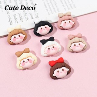 【Cute Deco】รองเท้า Crocs น่ารัก ประดับโบว์สีแดง 7 สี DIY สําหรับเด็กผู้หญิง