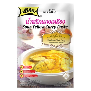 LOBO โลโบ น้ำพริกแกงเหลือง ขนาด 50 กรัม (แพ็ค 6 ซอง)