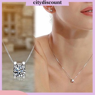 &lt;citydiscount&gt;  City_ สร้อยคอโซ่จี้หยดน้ําสําหรับผู้หญิง