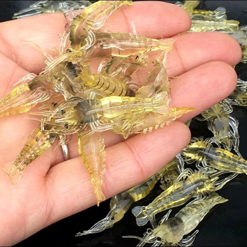【CUNDA】 1 กรัม / 5 ซม. กุ้งแห้งขนาดเล็ก ปลายาง เหยื่อยางพริ้ม หนอนยางหางโบก เหยื่อตกปลา พร้อมตะขอ เหยื่อตกหมึก ดึงดูดความสนใจของปลาได้เป็นอย่างดี เนื้อยางนิ่มหางพริ้วตกปลากะพงปลาช่อนมีร่องท้อง กบยาง VIB เหยื่อปลอมยาง เหยื่อตกปลาหน้าดิน อุปกรณ์ตกปลา