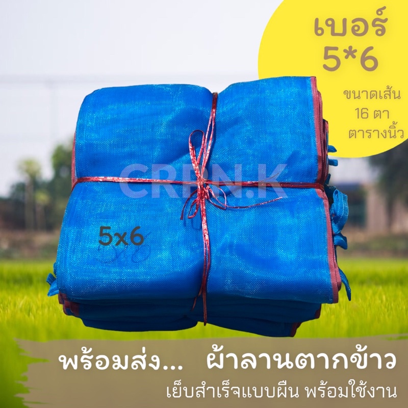 ผ้าลานตากข้าว 5*6 (พร้อมส่ง) ทุกวัน