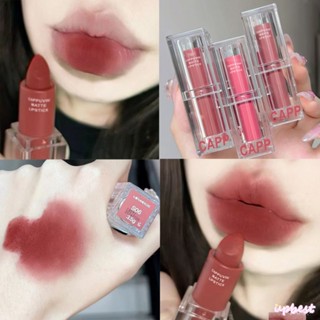 ♕ลิปสติก Cappulini Moisturizing Matte Velvet Mist Sweatproof Waterproof Long-Lasting Not Fade Not Stick To The Cup Lipgloss Liptint