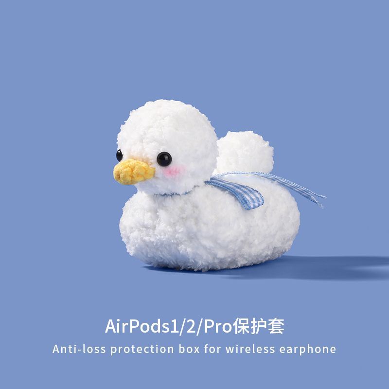 ใหม่ เคสหูฟัง ผ้ากํามะหยี่ขนนิ่ม สบาย ลายเป็ด สําหรับ AirPods Pro Gen 2 1 AirPods3 2 1