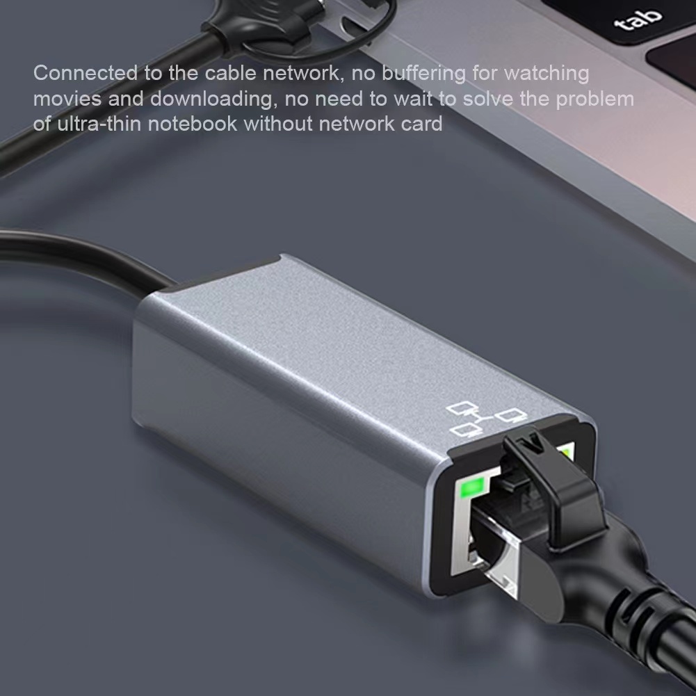 USB 3.0 to Gigabit Lan, ตัวแปลง USB C 3.0 เป็น Gigabit Lan, Gigabit Network Adapter, USB 3.0 to RJ45 ,100/1000Mbps