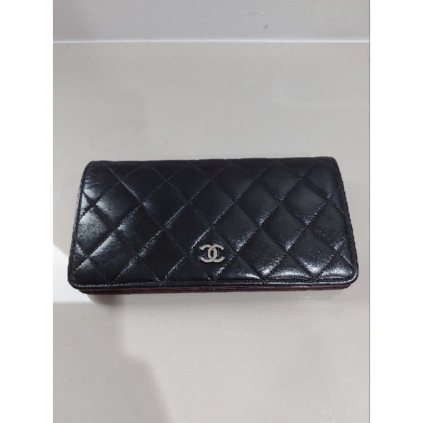 Chanel มือสอง used Chanel bifold wallet 2 holo13 มือสองแท้💯