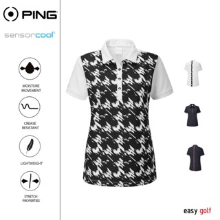 PING ETTA POLO PING WOMENS POLO เสื้อกอล์ฟผู้หญิง เสื้อกีฬากอล์ฟผู้หญิง เสื้อกีฬาผู้หญิง