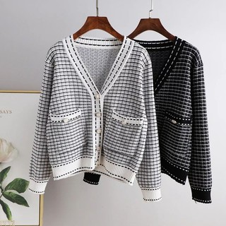Premium Outer Cardigan Rajut Wanita V Neck Rubik Korean Style - Atasan Wanita