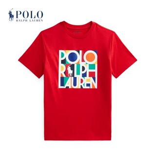 เสื้อยืด ผ้าฝ้าย พิมพ์ลายโลโก้ Ralph Lauren สไตล์คลาสสิก สําหรับผู้ชาย RL36266