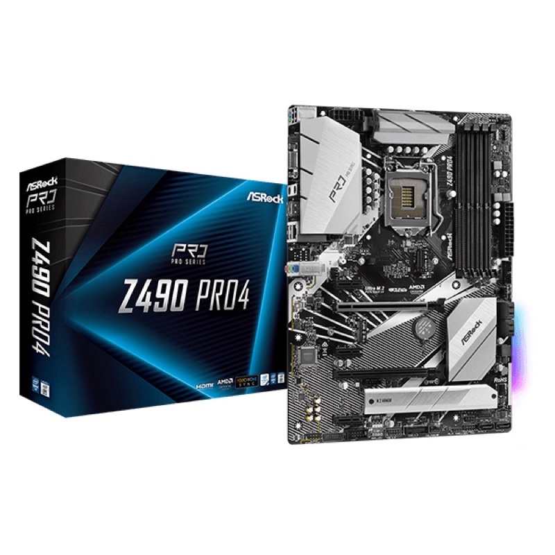 MAINBOARD (เมนบอร์ด) 1200 ASROCK Z490 PRO4 ตัวท็อป พร้อมส่ง