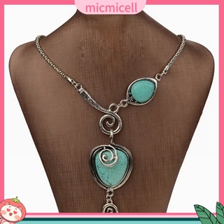 (micmicell) สร้อยคอผู้หญิง  จี้สร้อยคอรูปหัวใจสไตล์วินเทจ