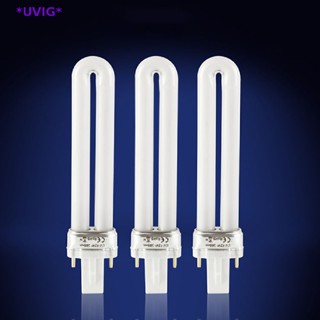 Uvig&gt; หลอดไฟ UV 9W/12W รูปตัว U สําหรับเครื่องเป่าเล็บเจล LED ใหม่