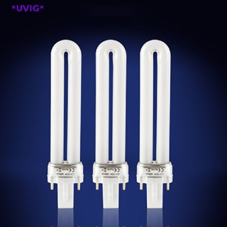 Uvig&gt; หลอดไฟ UV 9W/12W รูปตัว U สําหรับเครื่องเป่าเล็บเจล LED ใหม่