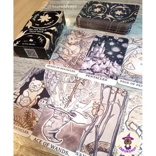 ไพ่ยิปซี ไพ่ทาโรต์ (พร้อมส่ง🖤) The Ink witch Tarot Deck ไพ่ทาโรต์รุ่นใหม่ ภาพลายเส้นสวย✨