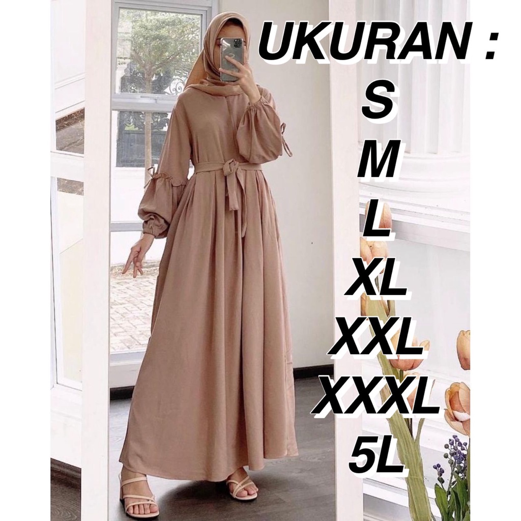 - ล่าสุด Syari Gamis Dress Jumbo S - 5L (LD 92-140) วัยรุ่น Stella Maxi Dress ผู้หญิงมุสลิม