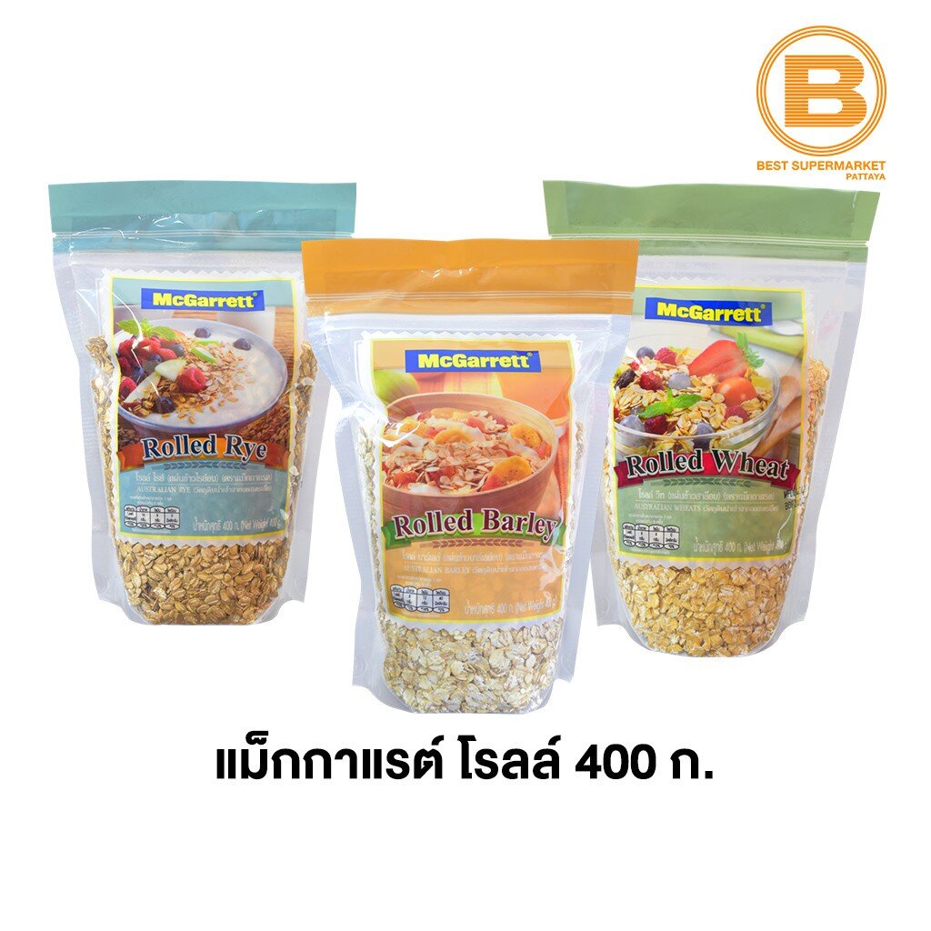 แม็กกาแรต โรลล์ (แผ่นธัญพืชอบ) 400 กรัม McGarrett Rolled 400 g.
