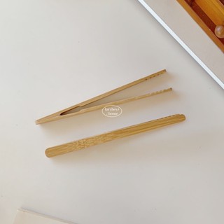 ไม้คีบขนมปัง ไม้หนีบขนมปัง ไม้คีบน้ำแข็ง ที่คีบ bread tongs พร้อมส่ง